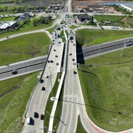 I-55 at Weber Road, Diverging Diamond