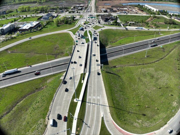 I-55/Weber Road Diverging Diamond Interchange, IDOT District 1